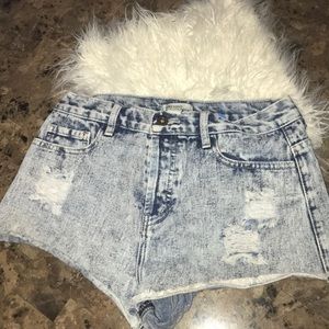 Forever 21 Denim High Waisted Shorts